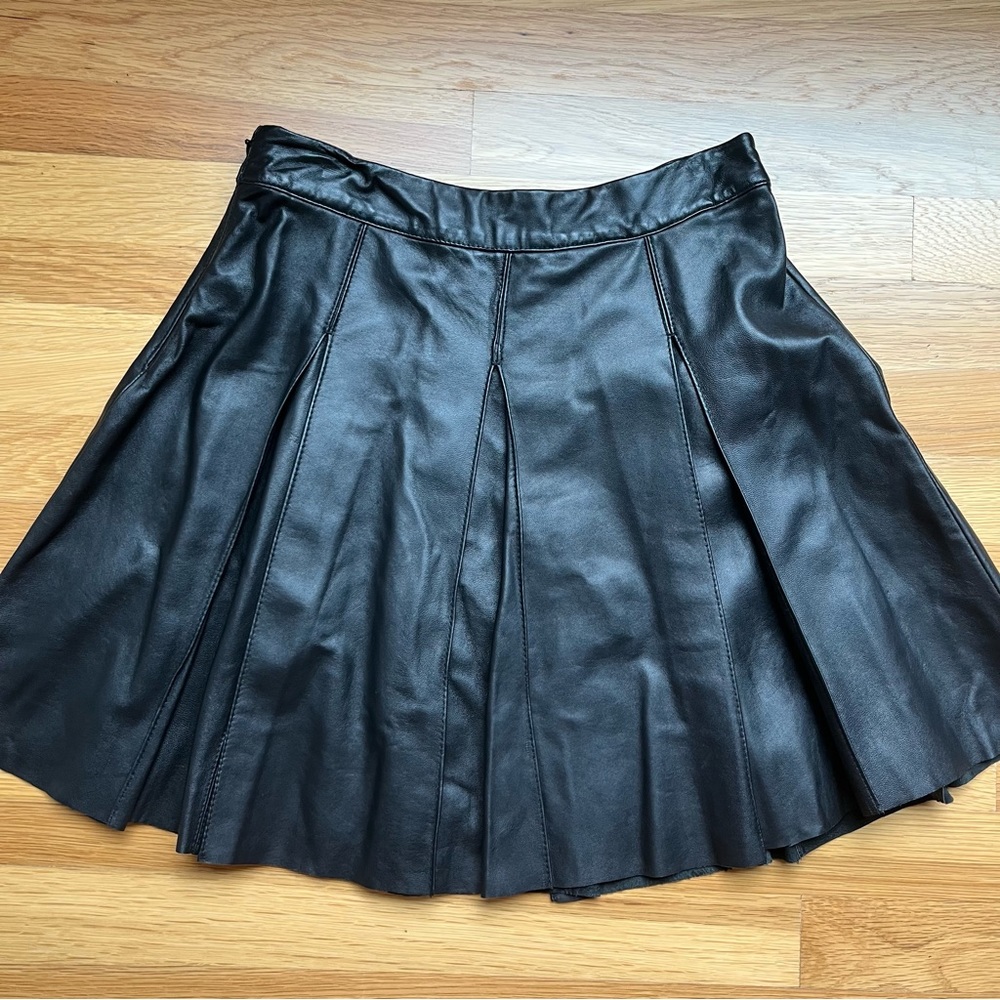 Patterson J Kincaid Leather Skirt